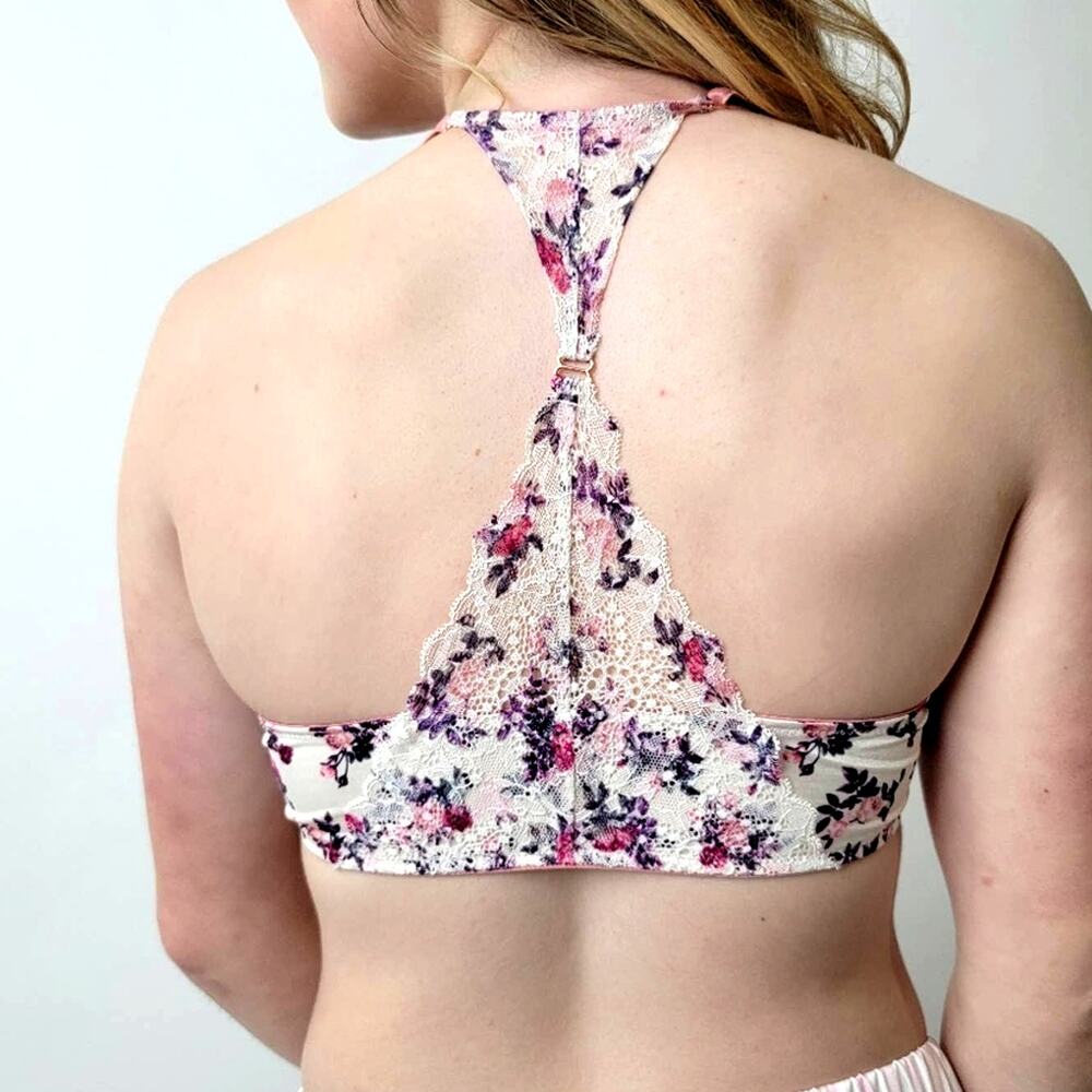 Victoria's Secret Lace Floral Push Up Bra - 34C - Picture 2 of 7